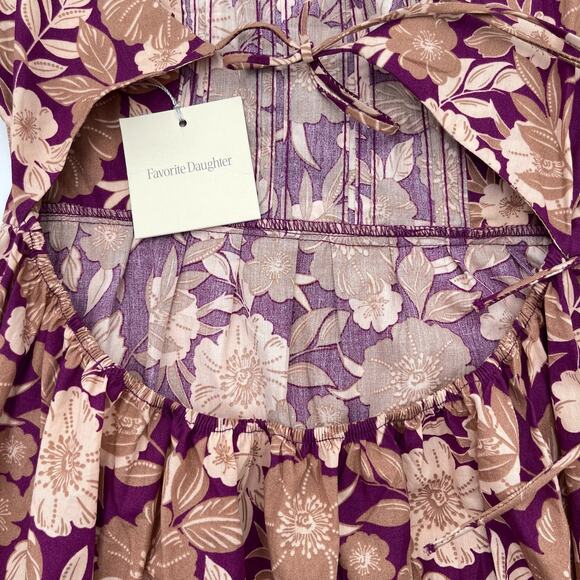 Favorite Daughter | NWT The Mirka Floral Open Back Peasant Fall Maxi Dress 0 - Picture 10 of 15